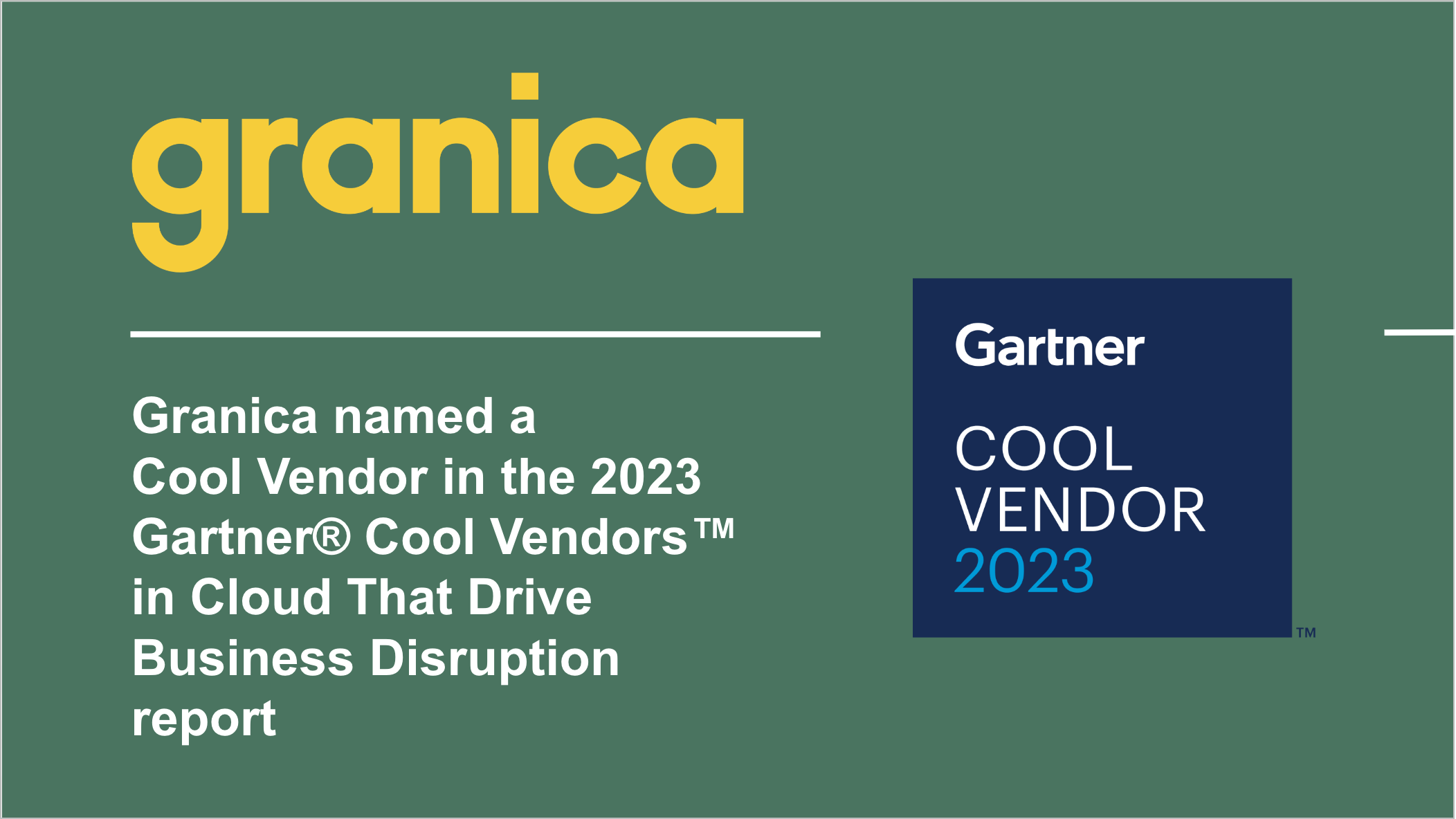 Granica Named a 2023 Cool Vendor by Gartner®